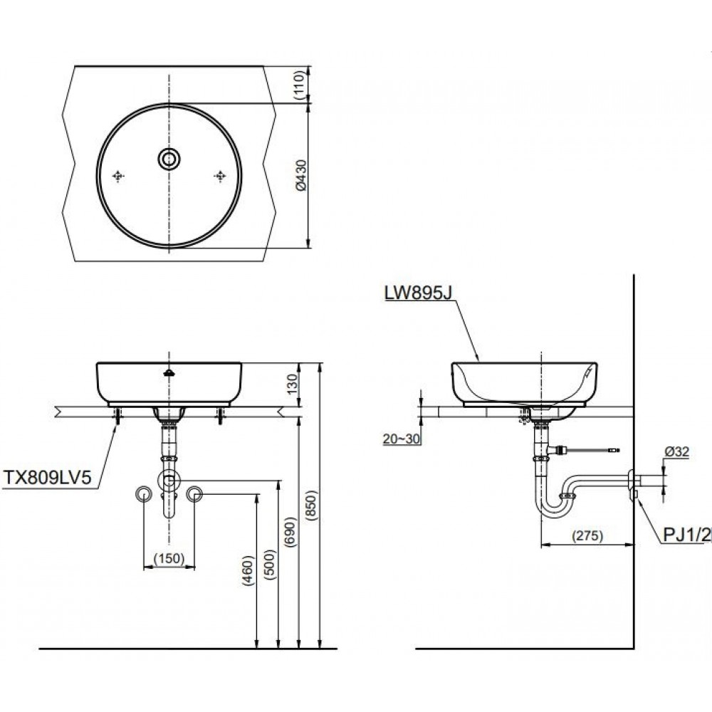 ban-ve-lavabo-toto-LW895JW