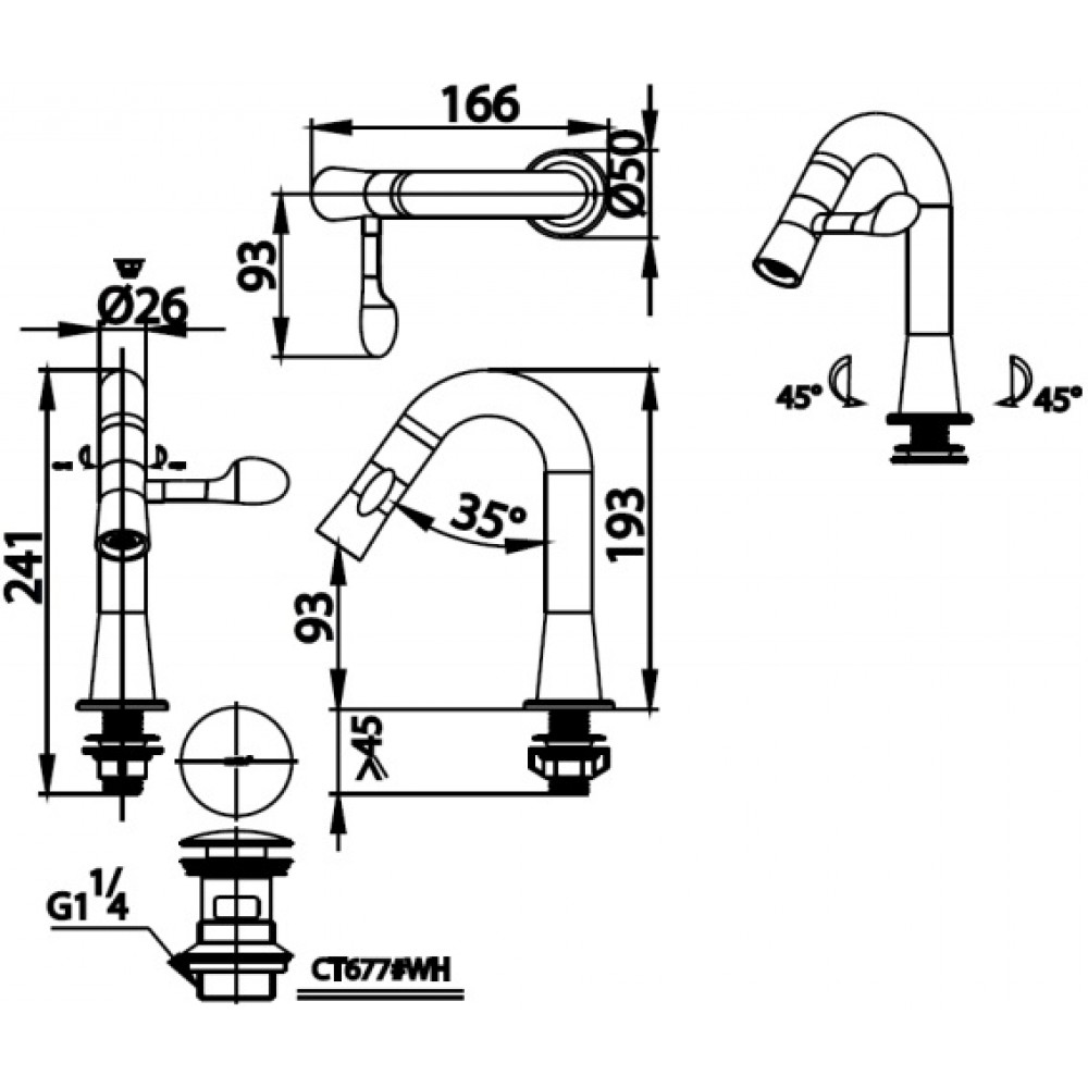 ban-ve-voi-lavabo-cotto-CT1301C43VR-WH