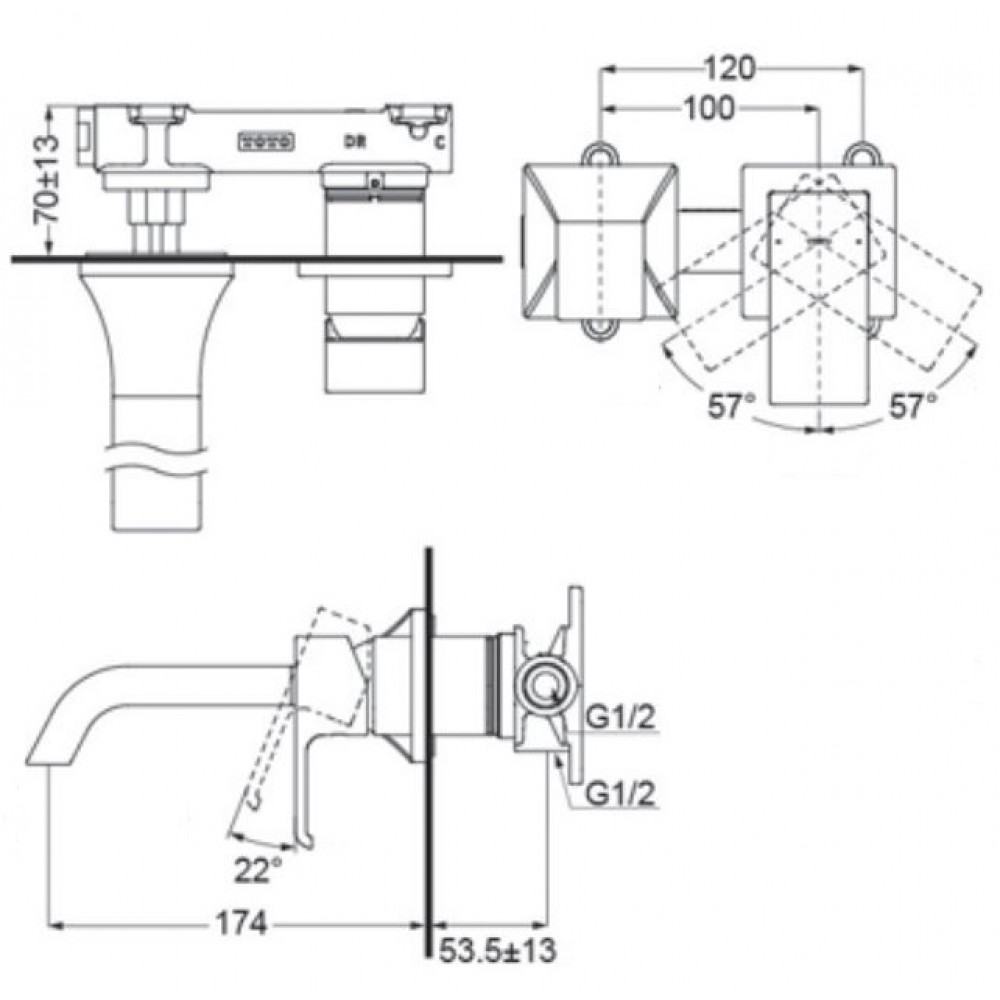 ban-ve-voi-lavabo-toto-tlg08307b-gan-tuong