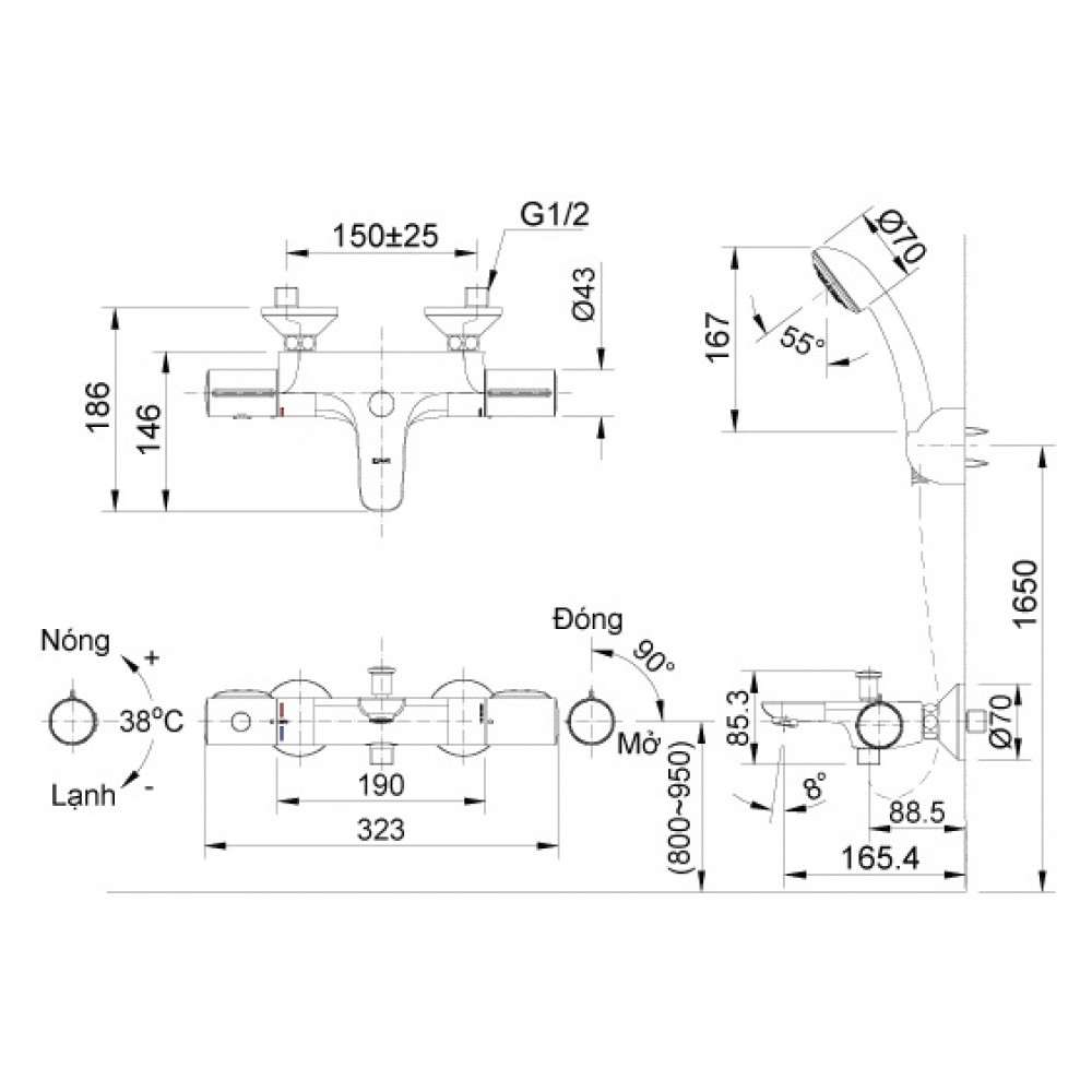 ban-ve-voi-sen-inax-BFV-3413T-3c